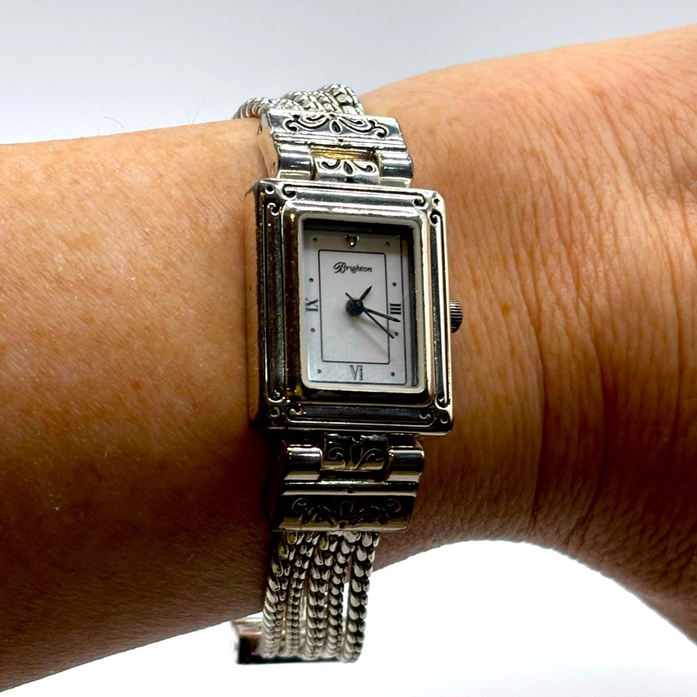 Brighton Silver Watch with classic Brighton styling and adjustable links.